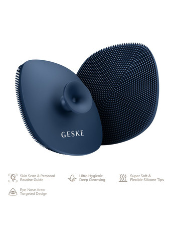 Щітка для обличчя Facial Brush 4в1 з тримачем midnight GESKE (341526257)