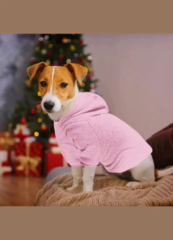 Худі для собак та котів Pink рожеве A: 21 см B: 29 см C: 22 см S-7063 Ecotoys (276059571)