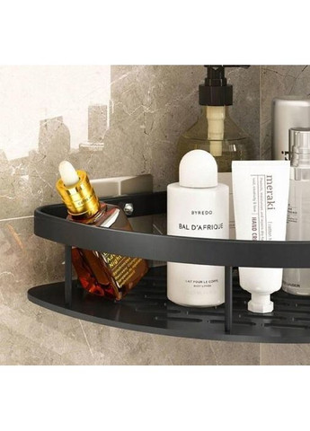 Набір кутових полиць для ванної 28х21х5, 5 см Чорний 2 шт (H051343-2) Boer (349843941)