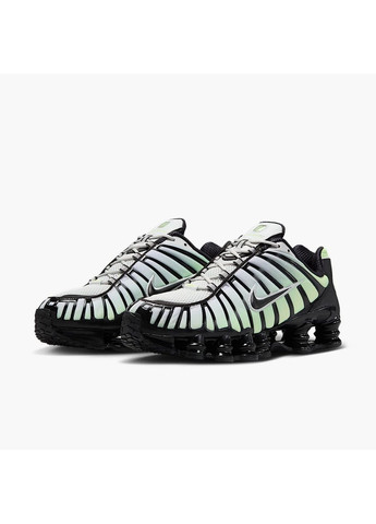 Чорні кросівки чоловічі shox tl vapor white/black Nike