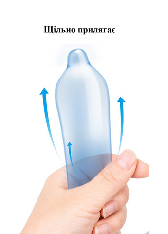 Ультратонкі презервативи XL збільшеного розміру 10 штук HBM Group (284279090)