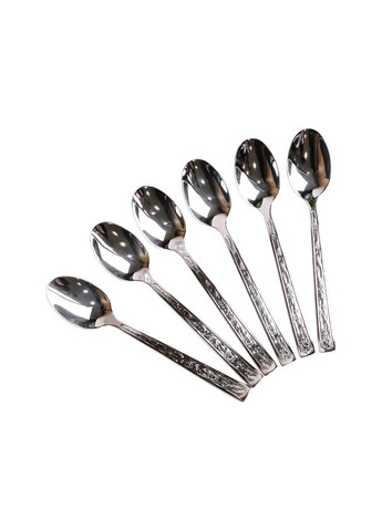 Набор чайных ложек 6 штук из нержавеющей стали, хром TS Kitchen (323652637)