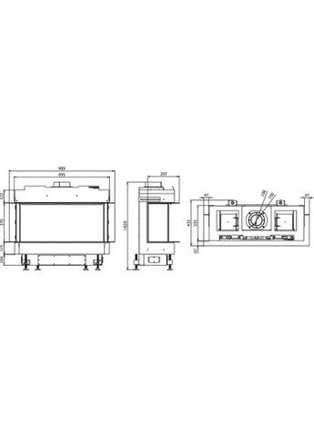 Камінна топка Home VITAL 37 S C - Газ пропан Defro (370384834)
