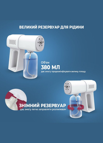 Ручной портативный распылитель для дезинфектора Nano Spray Machine K5. Для быстрой дезинфекции помещений No Brand (347590495)