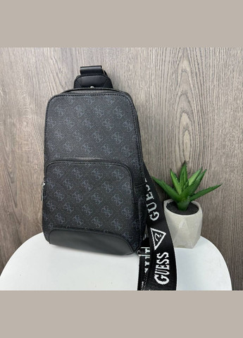 Мужская сумка бананка слинг Eton нагрудная кросс боди черная Turkey (340113320)