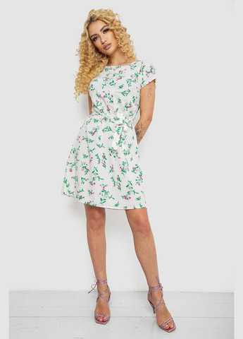 Зеленое повседневный платье с принтом Sport Line с рисунком