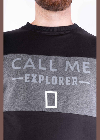 Безбарвний світшот (чорно-сірий) Time of Style однотонний (334002310)