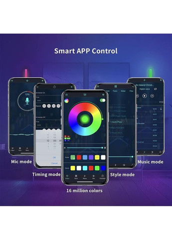 Настінний світильник Lines SAL-013B Bluetooth USB interface with app (8+4 pcs) Epik (369668263)