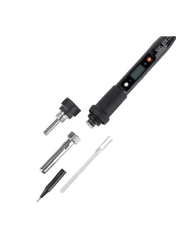 Паяльник з регулюванням температури змінними жалами дисплеєм набором аксесуарів чохлом 80W (481165-Prob) Unbranded (355692602)