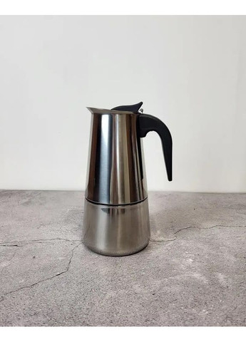 Гейзерная кофеварка ViСo GU-1003-4 200 мл 4 чашки сереристая Gusto (361398722)