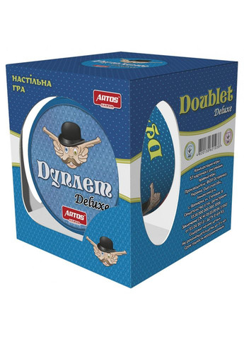 Настольная игра "Дуплет Deluxe" 1038 в металлической коробке Artos Games (306436494)