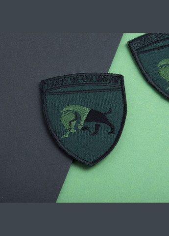 Шеврон нашивка на липучці Хижих мечем миримо 8х6,5 см зелений IDEIA (306459570)