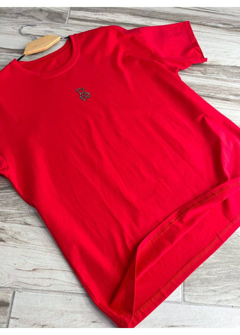 Футболка женская A-N 2006 базовая широкая оверсайз медвежонок камни one size No Brand - (325923650)