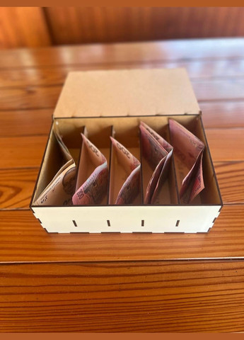 Деревянный ящик для денег "Бюджет семьи: Цвет (Сердце) No Brand (330774630)