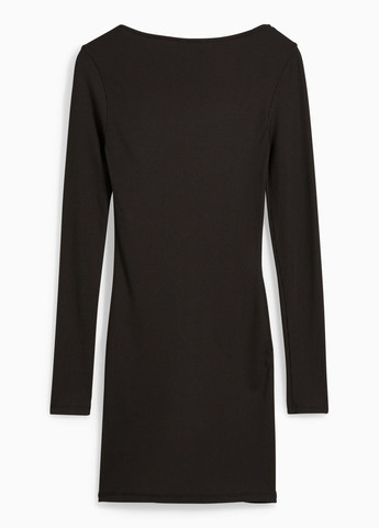 Чорна кежуал сукня у рубчик C&A однотонна