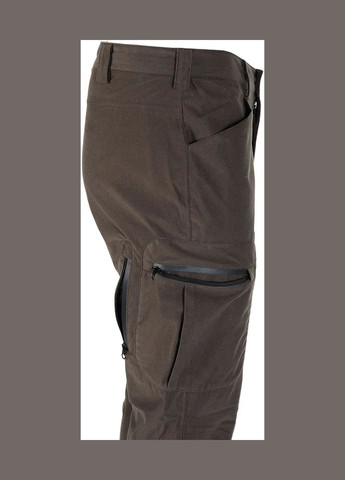 Коричневые демисезонные брюки No Brand