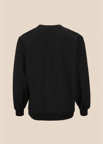 Чорно-білий світшот однотонний чоловічий mbc02370 shop (2000991066786) LAWA однотонний (331632768)