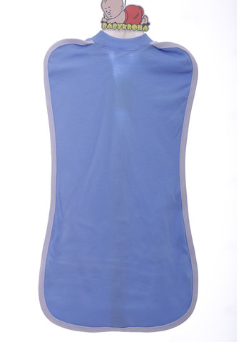 Евро-пеленка для мальчика с шапкой интерлок голубой см (42678) BABYKROHA (297862817)