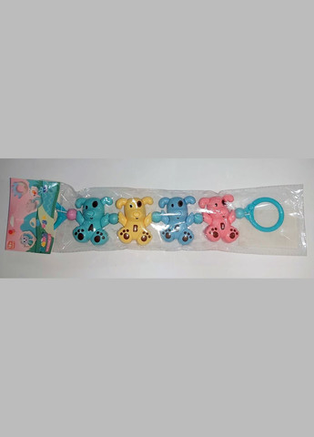 Брязкальце на коляску YQ101/YQ102, в пакеті 11,5*22,5*6,5см (6973573250018) Песики Вид 1 No Brand (325221458)