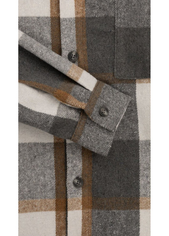 Серо-коричневая кэжуал рубашка LAWA