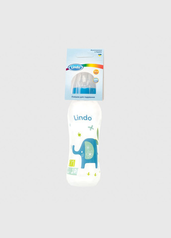 Бутылка круглая LI145 с силиконовой соской Lindo (286420496)