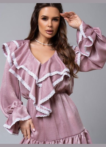 Темно-розовое платье 14589 темно-розовое ISSA PLUS однотонное