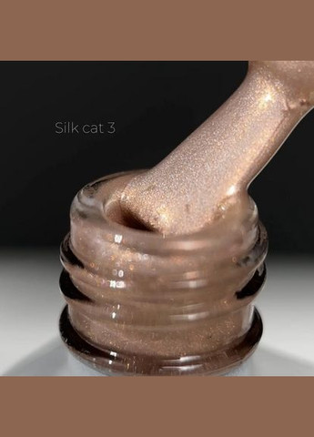 Гель-лак Кошачий глаз professional Silk Cat 03 Шелковый кошачий глаз 10 мл Saga (342376393)