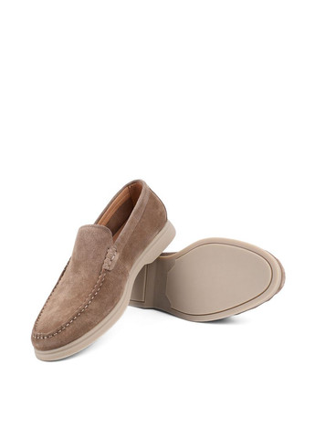 Бежевые мужские туфли d9361-1-639b бежевый замша MIRATON