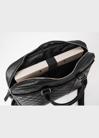 Чоловіча ділова сумка для документів стиль Луї Вітон карта чорна. Портфель для паперів No Brand (335053690)