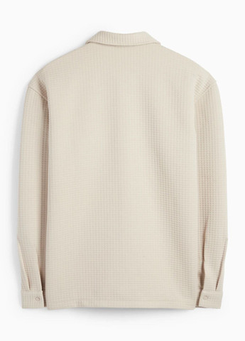 Бежевая рубашка однотонная C&A