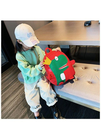 Детский рюкзак красный с динозавром большой КиП (270016467)