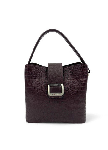 Сумка жіноча шкіряна бордова під крокодил 2505-813 Karya (369163267)