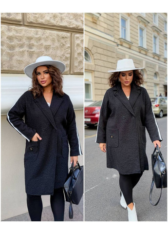 Чорне Жіноче пальто без підкладки Stylish Touch