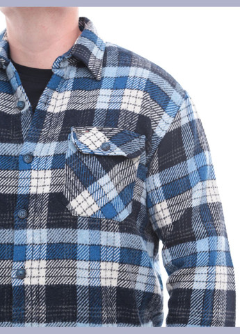 Синяя повседневный рубашка в клетку Bagarda