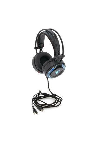 Наушники ведущие с подсветкой GH232, с микрофоном, Black, Box Jedel (314778147)