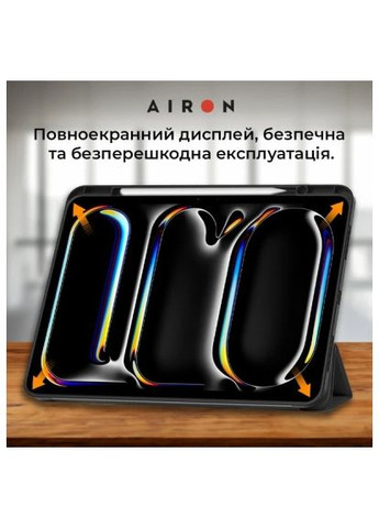 Чехол для планшета (4822352781128) Airon Premium SOFT iPad Pro 11 2024 + Film Black (366519373)