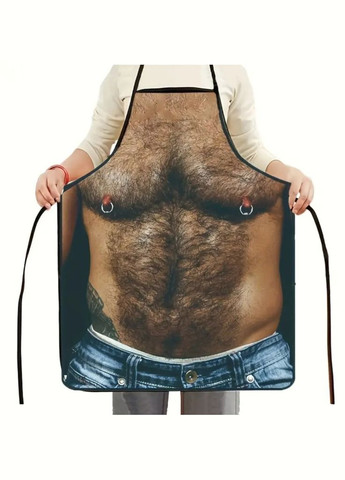 Фартух з приколом з торсом 80 на 60 см різнобарвний Jannet Фартух (341828907)