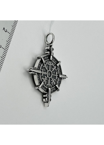 Амулет срібний "Шолом жаху Агісх'яльм" 9,6 г No Brand (369737559)