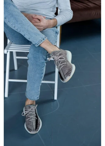 Комбіновані кросівки чоловічі adidas yeezy boost 350 zyon адідас ізі буст демісезон No Brand
