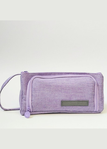 Пенал школьный студенческий Комод 2 отделения фиолетовой треугольный No Brand (349766833)