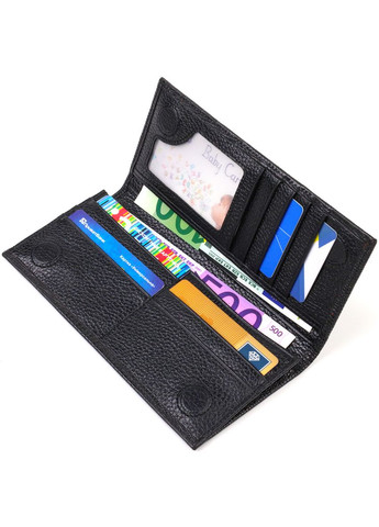 Гаманець чоловічий Шкіряний з тисненням 21906 Чорний Canpellini (306881620)