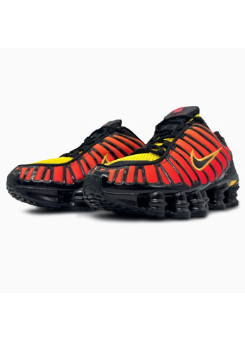 Чорні Осінні кросівки чоловічі nike shox tl black / orange найк шокс тл No Brand