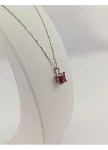 Срібне кольє з гранатом "Nano" ПК104/с No Brand Кольє (356180656)