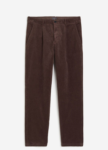 Коричневые кэжуал летние брюки H&M