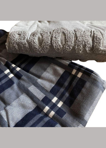 Піжама чоловіча Brooklyn кофта з довгим рукавом та штани Сірий з синім 2-1851 Gisela (305836183)