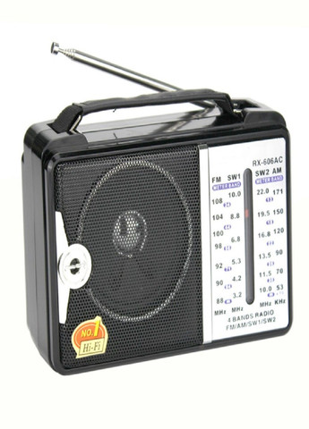 Радіоприймач переносний від мережі 220в або батарейок RX-606 Golon (319205376)