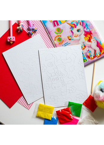 Раскраска песком. Единорог и Корова No Brand (359373773)