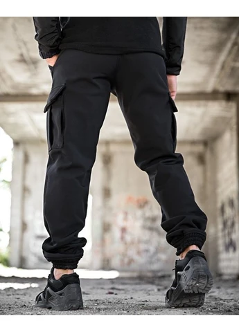 Зимові софтшелл штани Bandit поліція Black водонепроникні утеплені No Brand (357206940)