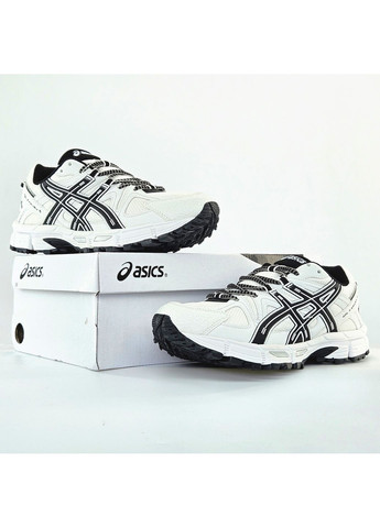 Кроссовки женские и мужские Asics Gel Kahana 8 White Black | Асикс Гель Кахана 8 белые No Brand белые демисезоны (363176572)