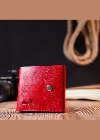 Кошелек женский Кожаный с монетницей 16618 Красный Shvigel (306881839)